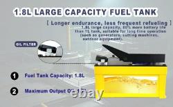 Air Hydraulic Pump 10,000 PSI, 1.7L Reservoir Foot Pump with 6.6ft Pipe, Yellow