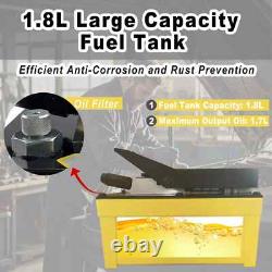 Air Hydraulic Pump 10,000 PSI, 1.7L Reservoir, NPT3/8 Oil Outlet, Yellow