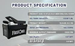 Air Hydraulic Pump 10,000 PSI, 1.7L Reservoir, NPT 1/4 Inlet
