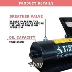 Air Hydraulic Pump 10,000 PSI 1.7L Reservoir NPT 3/8 Oil Outlet, Black