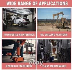 Air Hydraulic Pump 10,000 PSI 1.7L Reservoir NPT 3/8 Oil Outlet, Black