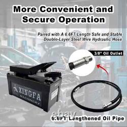Air Hydraulic Pump 10,000 PSI, 1.7L Reservoir, NPT 3/8 Oil Outlet, Black