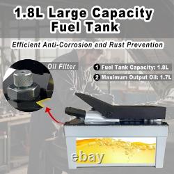 Air Hydraulic Pump 10,000 PSI, 1.7L Reservoir, NPT 3/8 Oil Outlet, NPT 1/4