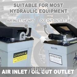 Air Hydraulic Pump 10,000 PSI 1.7L Reservoir NPT 3/8 Oil Outlet, NPT 1/4 In
