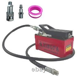 Air Hydraulic Pump 10,000 PSI, 1.7L Reservoir, NPT 3/8 Oil Outlet, Red