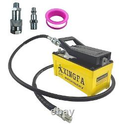 Air Hydraulic Pump 10,000 PSI, 1.7L Reservoir, NPT 3/8 Oil Outlet, Yellow