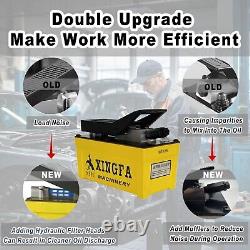 Air Hydraulic Pump 10,000 PSI, 1.7L Reservoir, NPT 3/8 Oil Outlet, Yellow