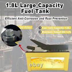 Air Hydraulic Pump 10,000 PSI, 1.7L Reservoir, NPT 3/8 Oil Outlet, Yellow