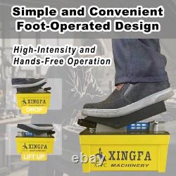 Air Hydraulic Pump 10,000 PSI, 1.7L Reservoir, NPT 3/8 Oil Outlet, Yellow