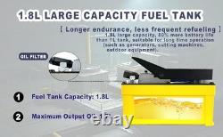 Air Hydraulic Pump 10,000 PSI, 1.7L Reservoir, NPT Ports, 6.6ft Pipe (Yellow)