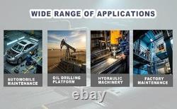 Air Hydraulic Pump 10,000 PSI, 1.7L Reservoir, NPT Ports, 6.6ft Pipe (Yellow)