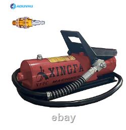 Air Hydraulic Pump 10,000 PSI, 1.7L with Air Line Lubricator, Red