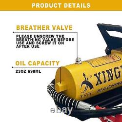 Air Hydraulic Pump 10,000 PSI, 1.7L with Air Line Lubricator, Yellow