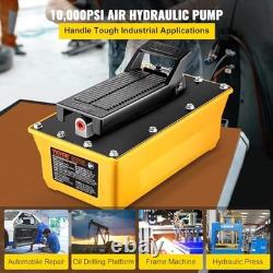 Air Hydraulic Pump, 10,000 PSI 2.3 L hydraulic pump with 6.5 ft Hose a Gun