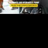 Air Hydraulic Pump, 10,000 Psi Foot Operated Pump 0.6 Gal Tank, Hose & Spray Gun