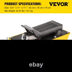 Air Hydraulic Pump, 10,000 PSI Foot Operated Pump 0.6 Gal Tank, Hose & Spray Gun