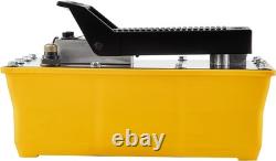 Air Hydraulic Pump, 10,000 PSI Hydraulic Foot Pump, 0.6 Gal Reservoir Foot Op