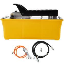 Air Hydraulic Pump, 10,000 PSI Hydraulic Foot Pump, 0.6 Gal Reservoir Foot Opera