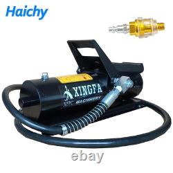 Air Hydraulic Pump 10,000 PSI with Air Line Lubricator Foot Operated Pump Black