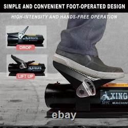 Air Hydraulic Pump 10,000 PSI with Air Line Lubricator Foot Operated Pump Black