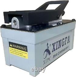 Air Hydraulic Pump 1.7L Reservoir NPT 3/8 Oil Outlet, NPT 1/4, Grey