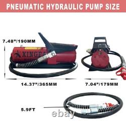 Air Hydraulic Pump Air Actuated Foot Pump with Air Line Lubricator 10,000 PSI