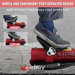 Air Hydraulic Pump Air Actuated Foot Pump with Air Line Lubricator 10,000 PSI