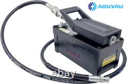 Air Hydraulic Pump Aluminum Tank Air Actua Treadle Hydraulic Pump (Pipe) Black