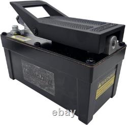 Air Hydraulic Pump Aluminum Tank Air Actua Treadle Hydraulic Pump (Pipe) Black
