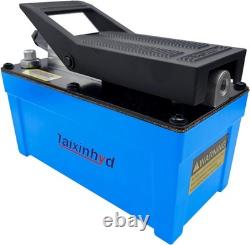 Air Hydraulic Pump Aluminum Tank Air Actua Treadle Hydraulic Pump with Pipe Blue