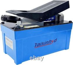 Air Hydraulic Pump Aluminum Tank Air Actua Treadle Hydraulic Pump with Pipe Blue
