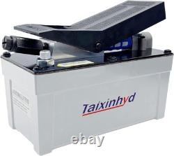Air Hydraulic Pump Aluminum Tank Air Actua Treadle Hydraulic Pump with Pipe Grey
