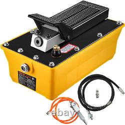 Air Hydraulic Pump Foot, 10,000 PSI 0.6 Gal Reservoir Hose Spray Gun Auto Repair