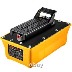 Air Hydraulic Pump Foot, 10,000 PSI 0.6 Gal Reservoir Hose Spray Gun Auto Repair