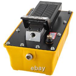 Air Hydraulic Pump Foot, 10,000 PSI 0.6 Gal Reservoir Hose Spray Gun Auto Repair
