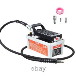 Air Hydraulic Pump Foot Operated Pump 10,000PSI 98in³ 6.6FT Auto Body Shop