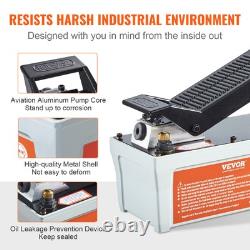 Air Hydraulic Pump Foot Operated Pump 10,000PSI 98in³ 6.6FT Auto Body Shop