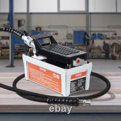 Air Hydraulic Pump Foot Operated Pump 10,000PSI 98in³ 6.6FT Auto Body Shop
