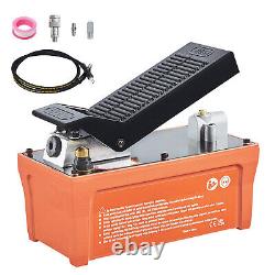 Air Hydraulic Pump Foot Operated Pump 10,000PSI 98in³ 6.6FT Auto Body Shop