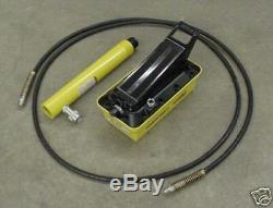 Air / Hydraulic Pump, Hose, Ram & Coupler Set