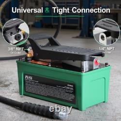 Air Hydraulic Pump with 6.6 ft Oil Hose, 10,000 PSI Foot Pedal Pump
