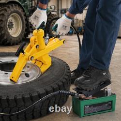 Air Hydraulic Pump with 6.6 ft Oil Hose, 10,000 PSI Foot Pedal Pump