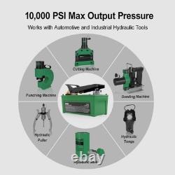 Air Hydraulic Pump with 6.6 ft Oil Hose, 10,000 PSI Foot Pedal Pump