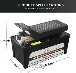 Air Hydraulic Pump with Internal Relief Valve Efficient 10,000 PSI Lifting