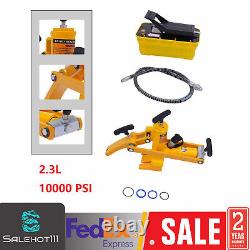 Air Hydraulic Tire Bead Breaker with Hydraulic Foot Pump + Air Hose 10000PSI US