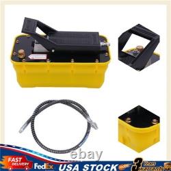 Air Powered Hydraulic Foot Pedal Pump Adjustable Release Pressure 0.75-0.95/Lmin
