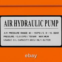 Air Powered Hydraulic Pump 10,000 PSI Hydraulic Foot Pedal Power pump
