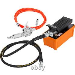 Air Powered Hydraulic Pump Foot with Hose and Spray Gun 10000 PSI 1/2 gal Post