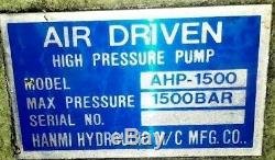 Air driven high pressure pump 1500 Bar
