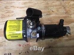 Air over hydraulic pump with manual hand pump option, power packer